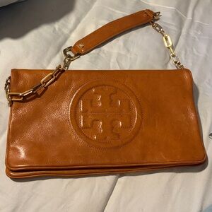 Tory Burch Tan Leather Clutch